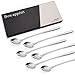 FOXAS 9-inch Long Handle Sundae Spoons, 22cm Stainless Steel Soda & Iced Tea Spoons for Hot & Cold Drinks, Bon Appetit Serie