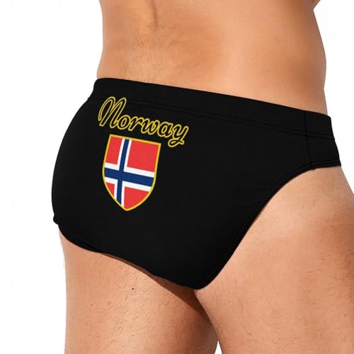 I Love Norway Mens Swim Briefs Quick Dry Swimming Trunks Training Swimsuit Low Rise Swimwear3