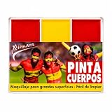 Pintacuerpos Bandera de España en Barra | Maquillaje Corporal Rojo y Amarillo para Animar | Pintura Corporal para Fútbol, Fan Zones, Eventos Deportivos, Fiestas, Carnaval y Disfraces