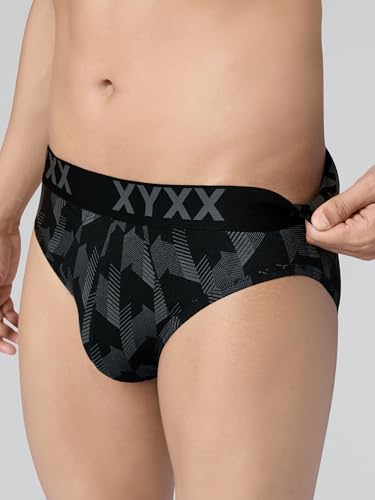Image of XYXX Metrix Cotton Modal Brief for Men | Snug Fit with Anti-roll no-Marks Waistband | Printed Underwear for Men Combo