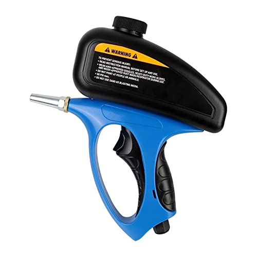 Foto von Sandstrahlpistolen-Set, Sandstrahler, Rostentferner und Abbeizmittel mit kontinuierlichem Strahlen, verstellbare Sandstrahlpistole 90 psi, tragbare Sandstrahlpistole, kleine Hand-DIY-Rostschutz-Pneuma