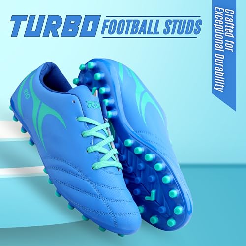 Image of RXN Men's Turbo Football Studs | Lightweight & Durable Cleats Football Shoes | Superior Traction for All Pitches | Premium Comfort & Performance for Every Match