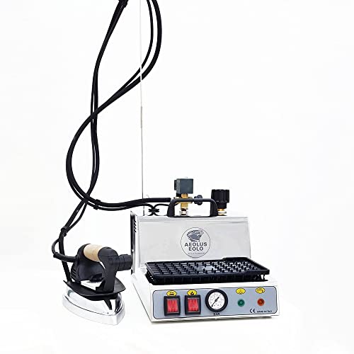 EOLO Centrale Vapeur GVK3 Professionnelle Chaudière Economie d’Energie Resistance Externe Anticalcaire Acier Inoxydable Fer Repasser avec Déflecteur et...