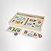 Melissa & Doug ABC Picture Boards - Educational Toy with 13 Double-Sided Wooden Boards and 52 Letters