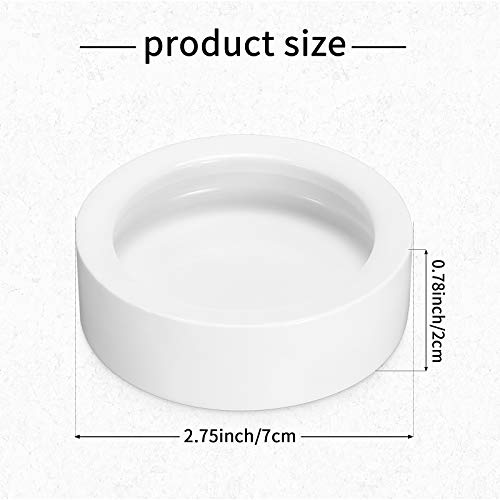 Meanplan 4 Pieces Reptile Water Food Bowl Terrarium Bowls Worm Dish Ceramic Pet Bowls Mini Reptile Food Ceramics Water… - Image 3