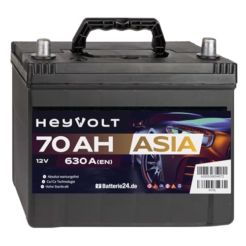 AGM-Batterie 70 Ah HeyVolt Asia 12V Starterbatterie