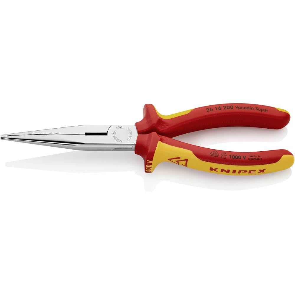 KNIPEX 26 16 200 SB Flachrundzange 200mm