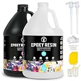 ResinAngel 7.6L Epoxidharz-Set – 1:1 kristallklares Epoxidharz, Geruchsarm, selbstnivellierend, ohne Blasenbildung, vergilbungsfrei, Gießharz für Kunsthandwerk, Schmuckherstellung