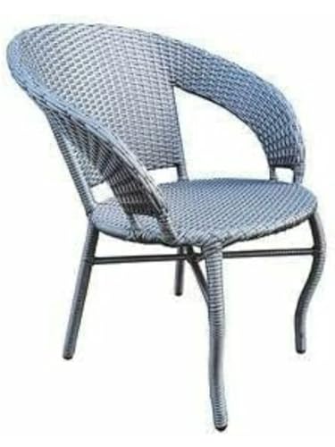 Image of India 2+1 Outdoor Indoor Patio Furniture Sets Rattan Chair Patio Set Conversation Set Bistro Set Chairs Balcony Outdoor Garden Furniture Chair (Silver Color)