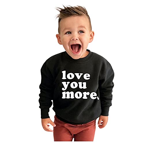 Sweatshirt baby kinderen trui ronde hals lange mouwen effen briefprint warm bovendeel top longsleeve casual trui lange… - Image 4