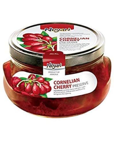 Noyan Preserve Cornelian Cherry 1 Lb. 100% Organic (Kosher) Armenia
