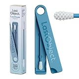 LastSwab® Reusable Cotton Swabs for Ear Cleaning - Sanitary Alternative to Single-Use Q Tips - Easy to Clean - Comes with a Convenient Travel Case Holder - Blue