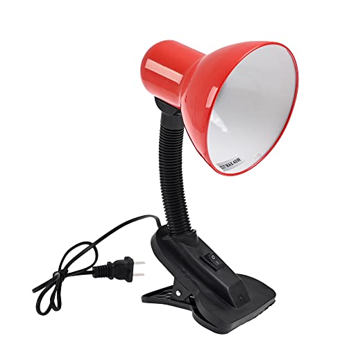 Iluminacion Luz Vic Desk Lamp Clip Lamp Portable Reading Book Light, Clamp Light, Study Desk Lamps For Bedroom And Office Home Lightingfor 40 Wats E27 (Red) #TOP1