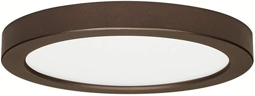 Miniatura 7 de Satco S29339 Blink - Luz LED redonda de montaje empotrado de 9 pulgadas, 9 pulgadas, color blanco