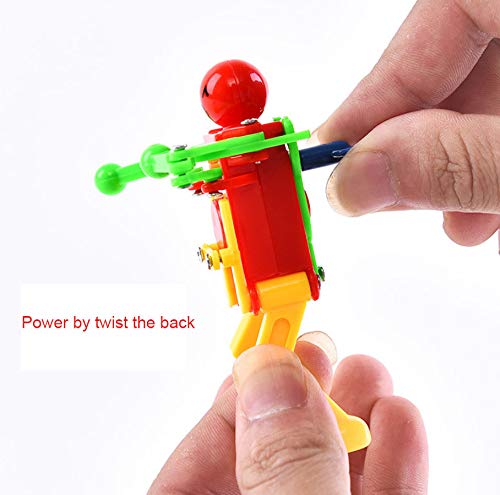 5 Pcs Funny Spring Wind-up Dancing Walking Robot Toy for Kids, Robot Playset for Kids Role Playing, Robots Theme Party Activity - Image 4