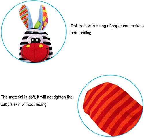 XCHAI Chocalho para bebês e localizador de pés para bebês, brinquedos para bebês de 0 a 12 meses. Ch