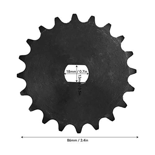 Alomejor 420 20 Zahn Kettenrad Elektroroller Motor Motor 20 Zahn Kettenrad Metallkettenrad für MY1020 Getriebemotor