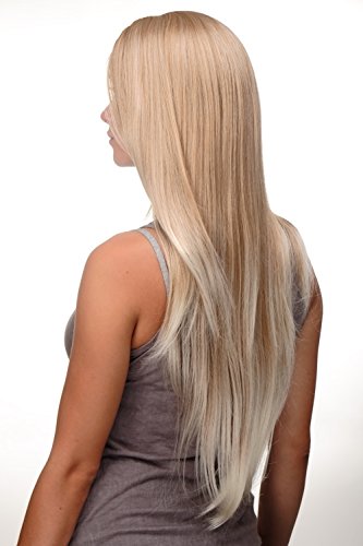 WIG ME UP 3217-27T613 Lady Quality Wig Cosplay very long straight middle parting mix of dark blond & platinum blond with platinum ends approx 29,5inch - Image 2