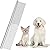 Boao Stainless Steel Pet Comb Pet Grooming Comb Rounded Teeth Dog Comb for Large, Medium and Small Dogs and Cats with Tangled Short/Long Hair (19 x 3 cm)