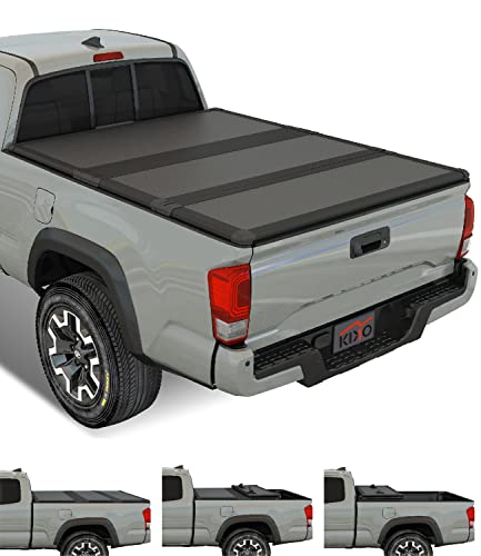 Kikito Professional FRP Hard Tri-Fold Truck Bed Tonneau Cover for...