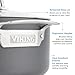Viking Non Stick Stock Pot, 8 Quart Hard Anodized Nonstick Soup Cooking Pot wth Glass Lid, Gray