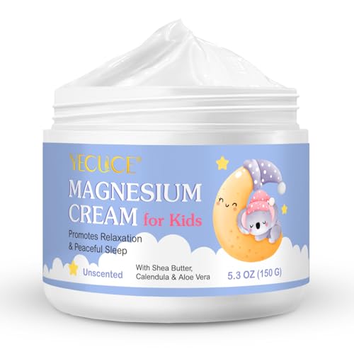 Magnesium Cream for Kids Magnesium Lotion for Sleep Natural Bedtime Lotion Relaxation & Relieves Stress Natural Body Butter for Deep Hydration - Safe for Kids