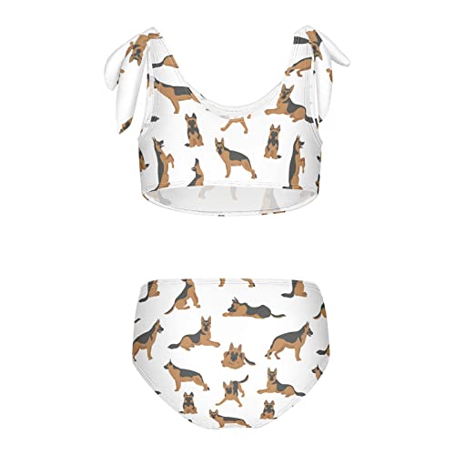 Image of Cute Pugs Flowers Butterflies Girls Bikini Sets 2 Piece Swimsuits Bathing Suit Swimwear