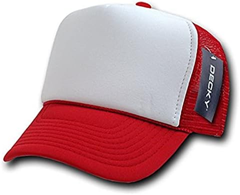 DECKY 2 Tone Trucker Cap, Red
