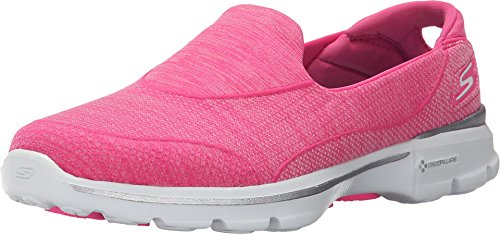 Skechers Performance Women's Go Walk 3 Super Sock 3 Walking Shoe,Hot Pink,7.5 M US