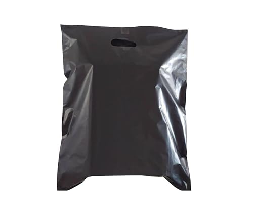 SACOLA PLÁSTICA PREMIUM BOCA DE PALHAÇO 40X50-50 UNID. COR:PRETO