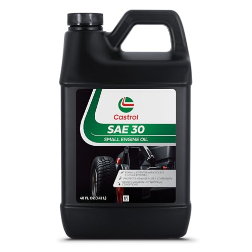Castrol SAE 30 Small Engine Oil For 4-Cycle Engines – Protects Against Rust & Corrosion – Formulated For Air-Cooled Engines (1 48 fl oz Bottle)