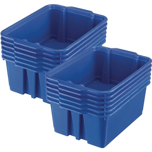 GERSO - 10 cestini della spesa in plastica con manici, portata 20 litri, Larghezza 40 cm