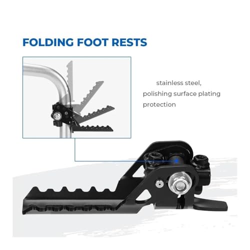 Repose-Pieds de Moto pour R1200GS LC et Tiger Explorer sur Barres de Sécurité - 4