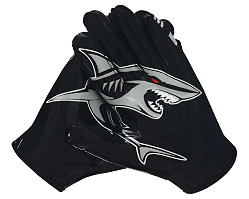 Sharkox Non-Slip Football Gloves, Wide Receiver Gloves With High Grip Boost, Perfect Sizes For Adult & Youth Football Gloves Men Enhanced Performance & Ultimate Protection With Strong Tacky Palms #TOP4