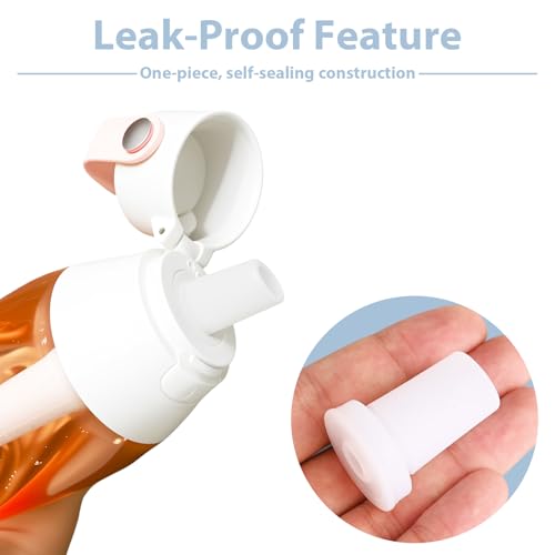 SISABAMA 6 Pcs Bite Valve Replacement for Brita Water Bottle Filter, Silicone Mouthpiece Replacement Parts Water Bottle Spout Straw Accessories