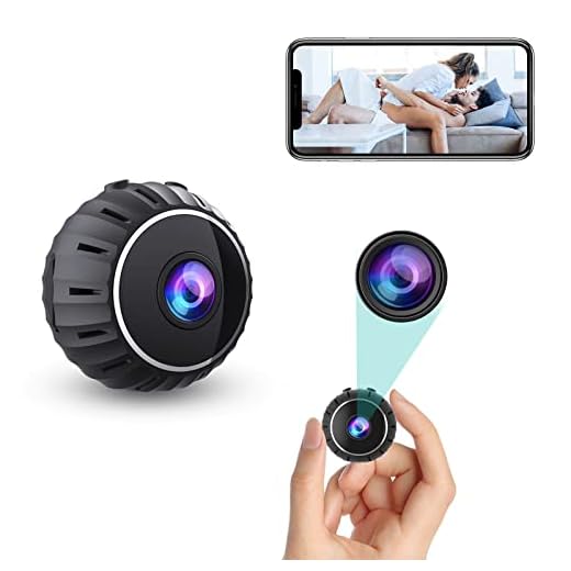 Xmasneed Mini WiFi Spy Camera 1080P, Wireless Hidden Spy Cam Video Recording Live Feed, Home Security Nanny Camera/Auto Night Vision/Motion Activated Alarm(2021 Upgraded Phone APP) (Black)
