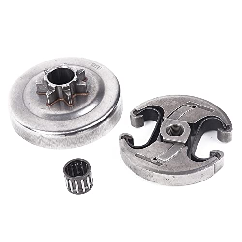 Feegow Tambor de embrague, 537291702 .325 7T Kit de rodamientos de tambor de embrague para motosierra Hus-qvarna 455 460 Rancher 537291702 Cover