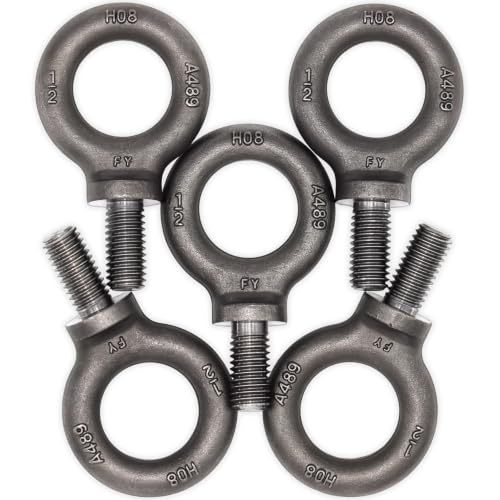 Image of 5 Pcs Lifting Shoulder Eye Bolts 1 /2 inch-13 X 1