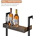 5-Tier Freestanding Wine Racks: 50 Bottles Wine Rack Shelf Wall Mounted with Fences, Wines Bottle Holder Display Shelf, Liquor Storage for Kitchen, Dining Room, Bar, Wood, 17.28''L x 7.95''W x 68.5''H
