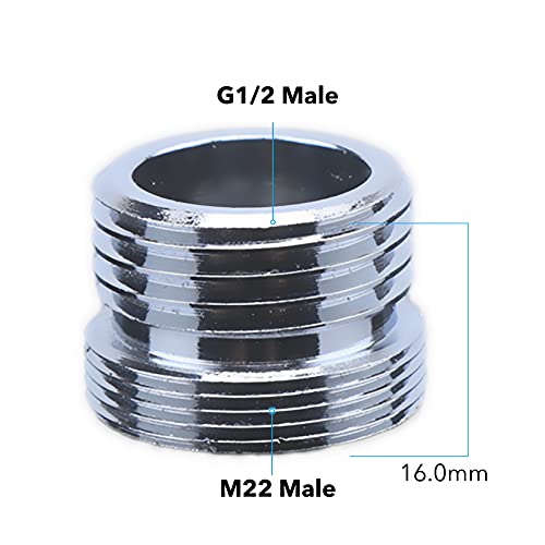 Roscid Faucet Diverter Valve With Aerator, 3-Way Diverter Valve For Hand Held Shower, Sink Faucet Splitter For Kitchen And Bathroom, With M22/M24/G1/2” Adapters #TOP3