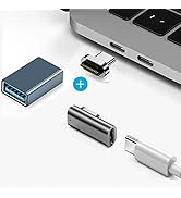 Sisyphy thunderbolts3対応 マグネット USB-C to USB-C & USB3.0 アダプター、Mini版L字型 USB3.0バンドルセット サンダーボルト3対応、PD ...