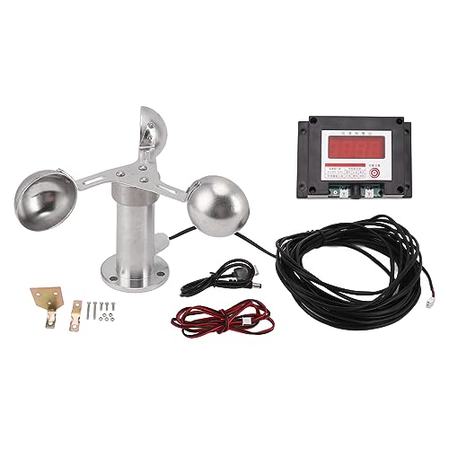 Turmdrehkran-Anemometer-Alarm, Windgeschwindigkeitsmesser, Wetterstation mit 3 Bechern, Großer Messbereich, Langlebig für die Windgeschwindigkeitsmessung in Kraftwerken