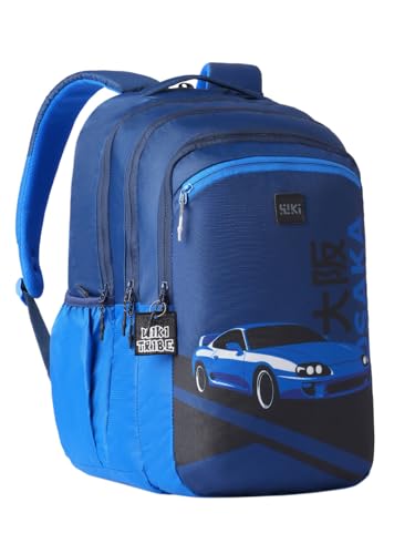 Image of Wildcraft Wiki Thryll 40 Backpack For Boys & Girls | 40 Ltr with Laptop Sleeve, DIY Kit, Rain Cover, and Three Compartments with Padded Shoulders |Best for Books,Stationery & Essentials