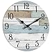 KECYET Wall Clock Battery Operated 8 Inch Silent Non Ticking Coastal Design Country Rustic Retro Decorative for Bathroom Kitchen Living Room Bedroom