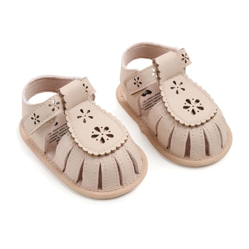 Image of Infant Baby Girls Boys Summer Sandals Premium Unisex Non Slip Rubber Soft Sole Breathable Toddler First Walker Outdoor Beach Shoes