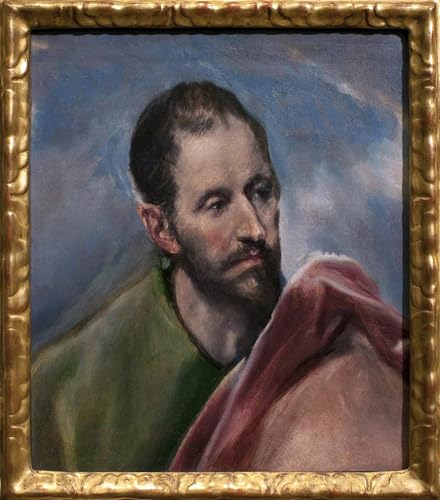 Toile moderne El Greco 60x90cm art imprimé étude tête d'homme