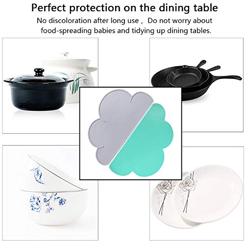 Platzdeckchen Betoy Kinder Tischset Wolke, 2er Set aus Silikon