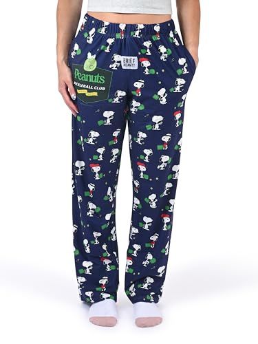 BRIEF INSANITY Snoopy Soft Pajama Pants, Comfortable Lounge Pants with Snoopy & Pickleball/RV Life/Party Designs