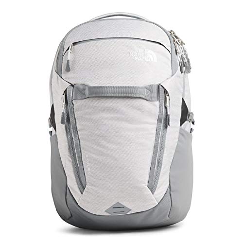 The North Face Women's Surge Backpack, White Metallic Melange/Mid Grey, One Size