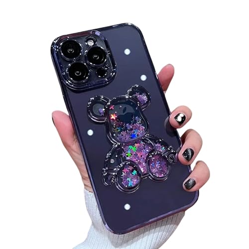 Coque pour iPhone 15 Toon Ours Liusha en silicone transparent pour ados - 7